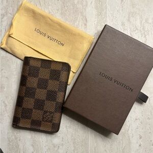 Louis Vuitton Pocket Organizer Damier Canvas
